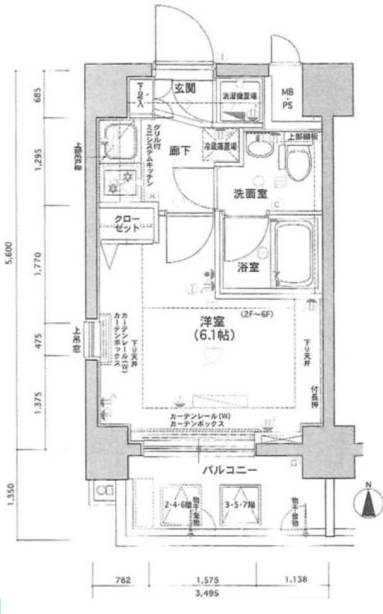 東京都港区芝公園２丁目 間取図・土地図