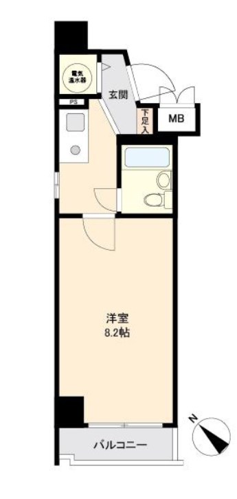 東京都港区東新橋２丁目 間取図・土地図