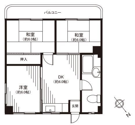 東京都杉並区下高井戸２丁目 間取図・土地図