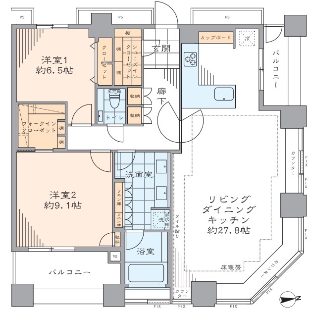 東京都港区港南４丁目 間取図・土地図