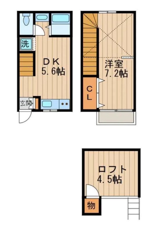 東京都大田区大森東３丁目 間取図・土地図