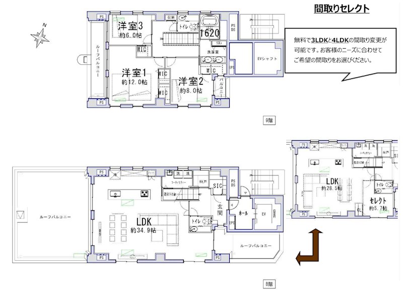東京都港区東麻布１丁目 間取図・土地図