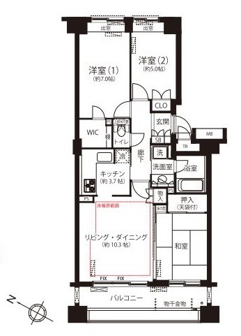 東京都練馬区春日町３丁目 間取図・土地図