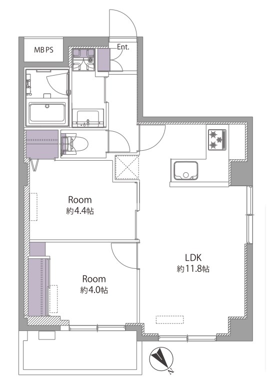 東京都港区南青山６丁目 間取図・土地図