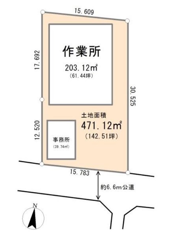 埼玉県坂戸市塚越 区画図