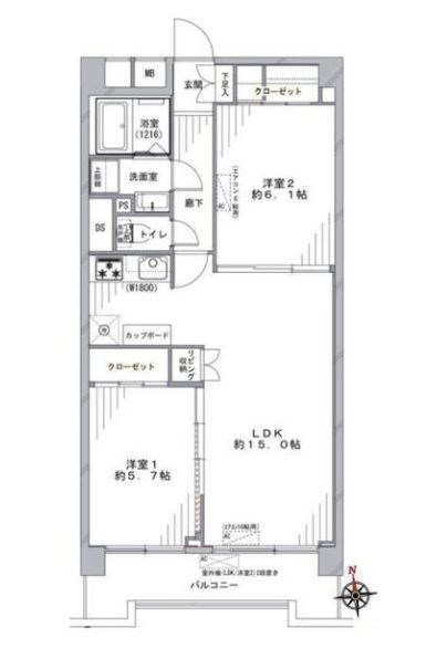 東京都江戸川区北小岩６丁目 間取図・土地図