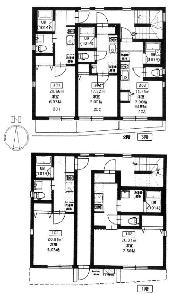 東京都足立区六町２丁目 間取図・土地図
