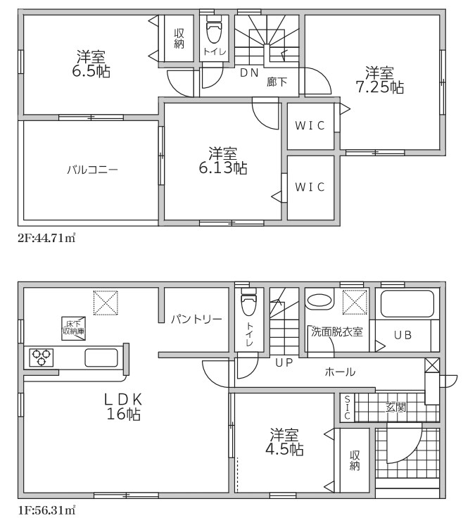 埼玉県久喜市栗橋北２丁目 間取図・土地図