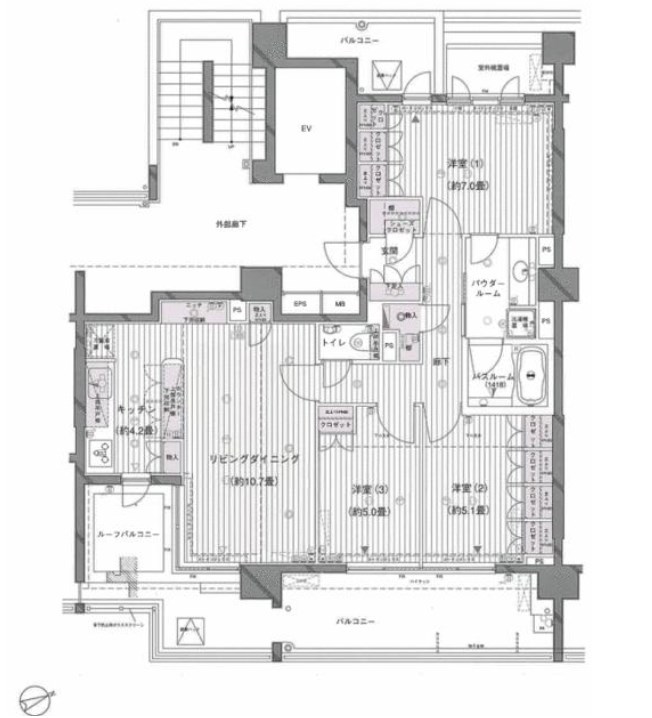 東京都港区芝浦２丁目 間取図・土地図
