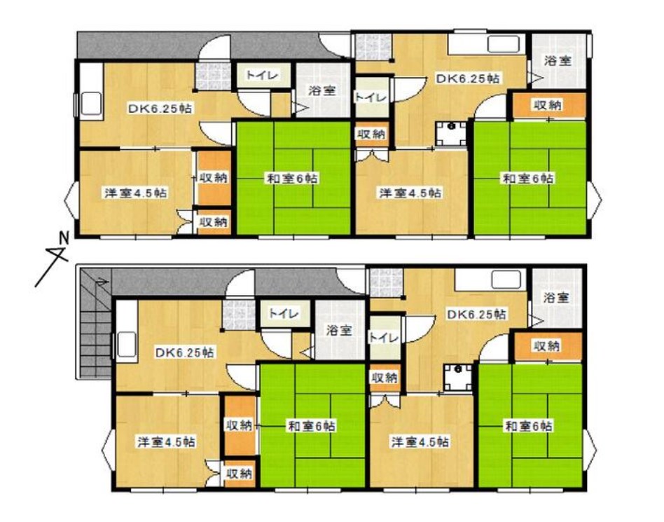 埼玉県八潮市緑町２丁目 間取図・土地図