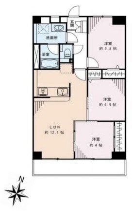 東京都江東区枝川１丁目 間取図・土地図