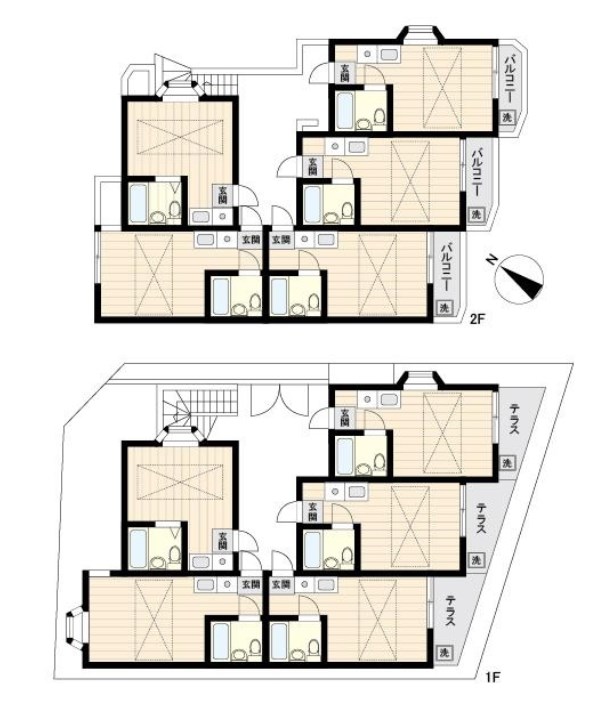 東京都練馬区北町５丁目 間取図・土地図