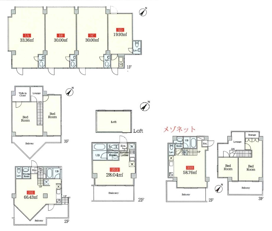 埼玉県所沢市松葉町 間取図・土地図