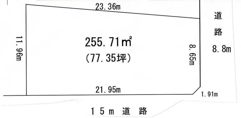 神奈川県平塚市明石町 区画図