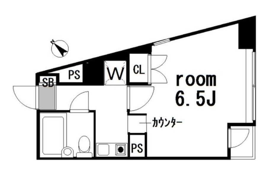 東京都新宿区舟町 間取図・土地図