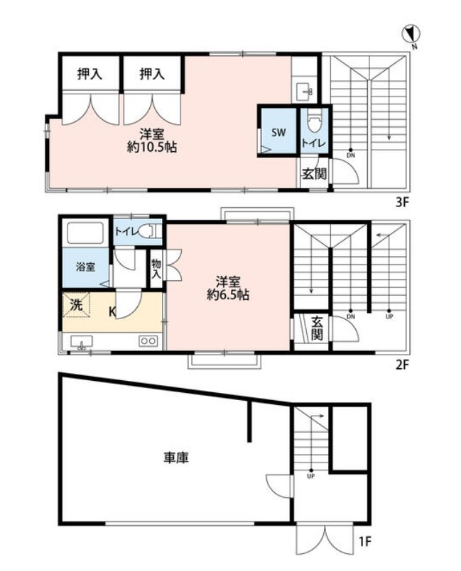 東京都品川区大井６丁目 間取図・土地図