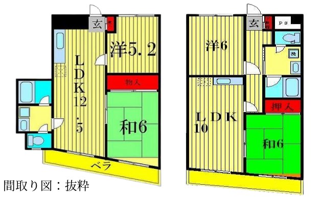 千葉県松戸市新松戸４丁目 間取図・土地図