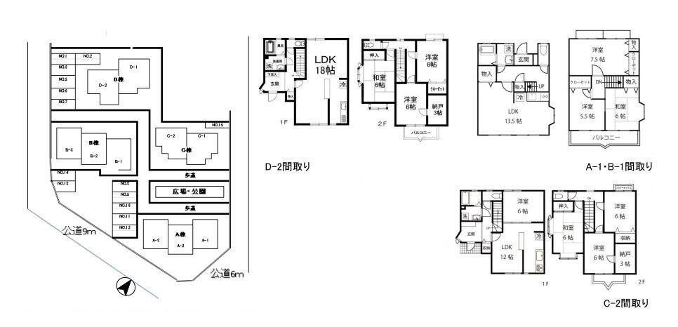 神奈川県横浜市都筑区牛久保２丁目 間取図・土地図