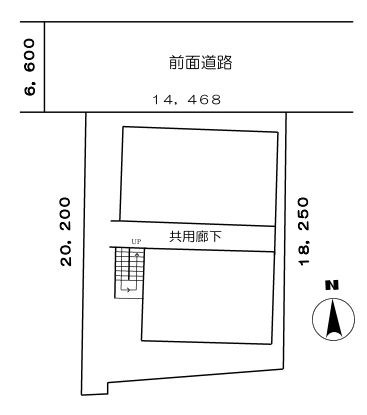 東京都大田区西蒲田４丁目 間取図・土地図