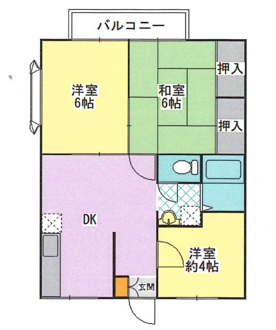 埼玉県春日部市豊町４丁目 間取図・土地図