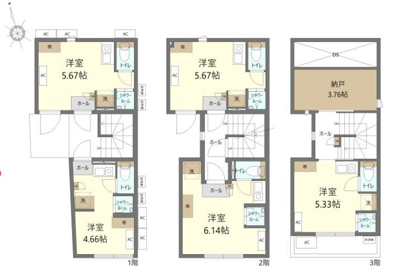 東京都新宿区大久保２丁目 間取図・土地図