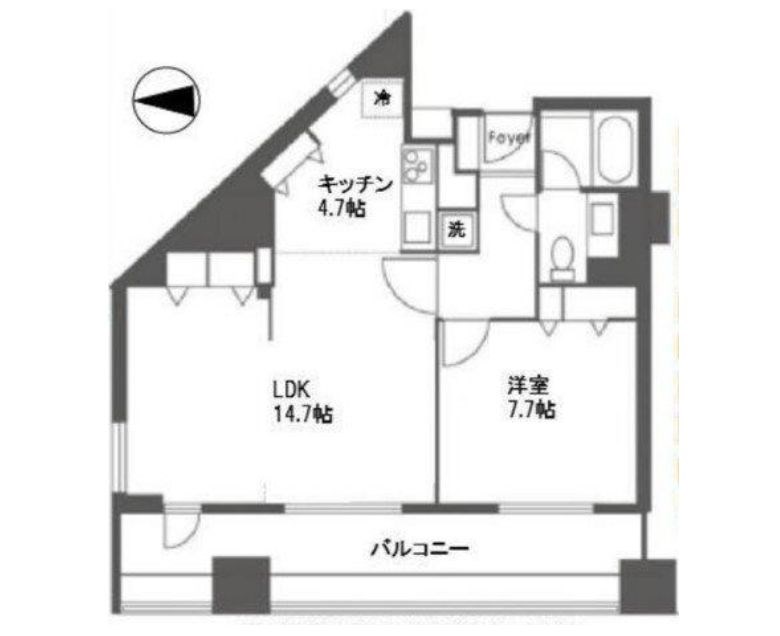 東京都新宿区北新宿３丁目 間取図・土地図