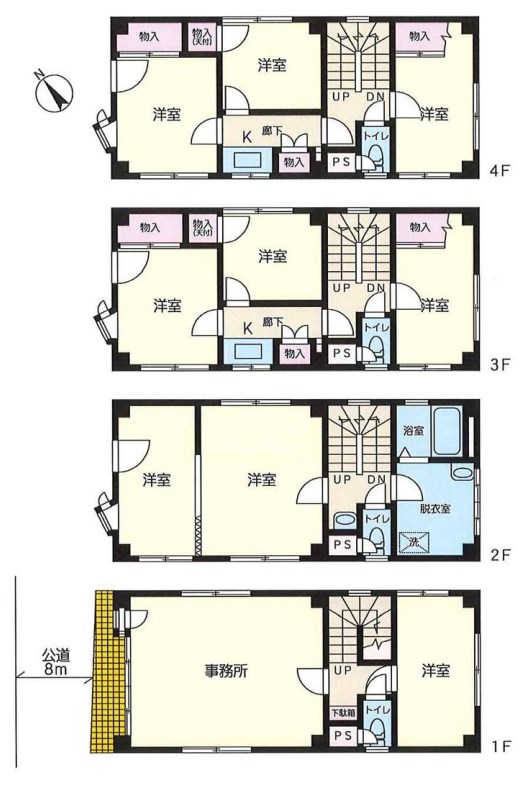 神奈川県川崎市川崎区追分町 間取図・土地図