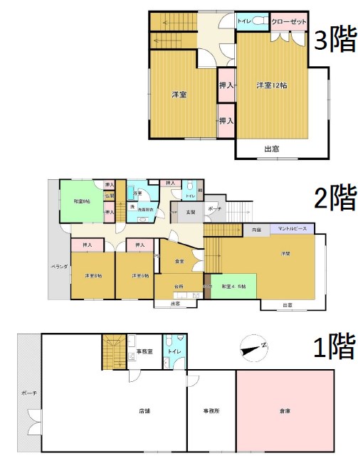 千葉県柏市大津ケ丘４丁目 間取図・土地図