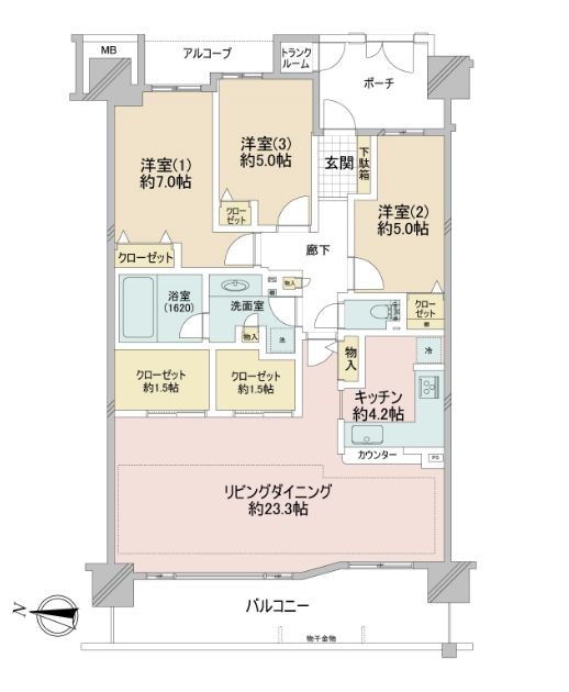 東京都町田市小山ヶ丘５丁目 間取図・土地図