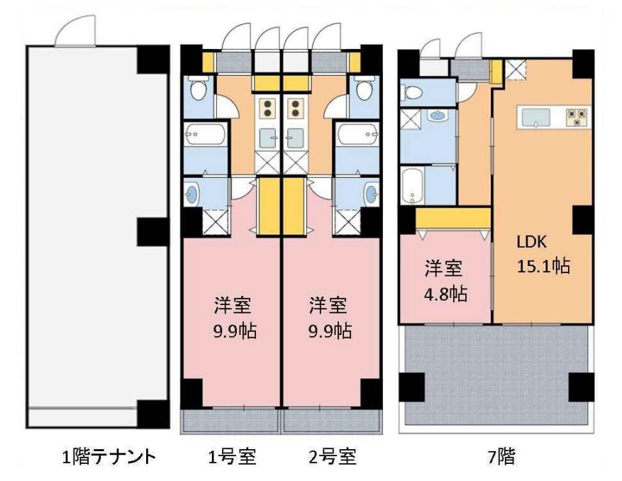 神奈川県横浜市南区宿町２丁目 間取図・土地図