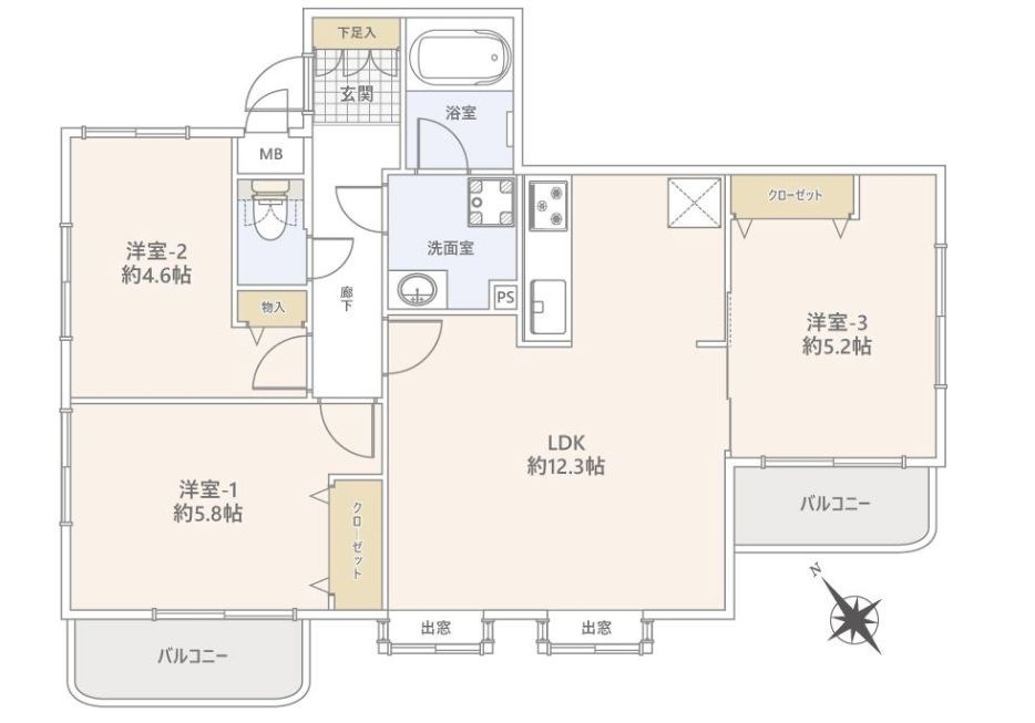 神奈川県横浜市磯子区下町 間取図・土地図