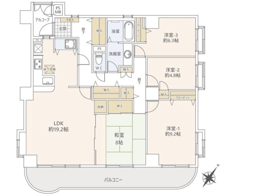 神奈川県横浜市旭区柏町 間取図・土地図
