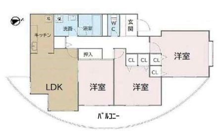 神奈川県横浜市青葉区榎が丘 間取図・土地図