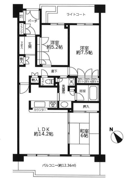 神奈川県相模原市中央区清新５丁目 間取図・土地図