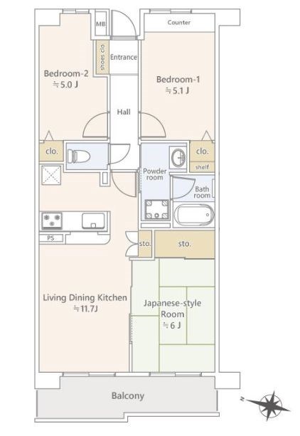 千葉県船橋市南三咲３丁目 間取図・土地図