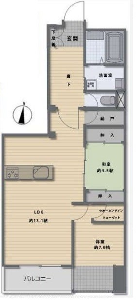 千葉県市川市北方町４丁目 間取図・土地図