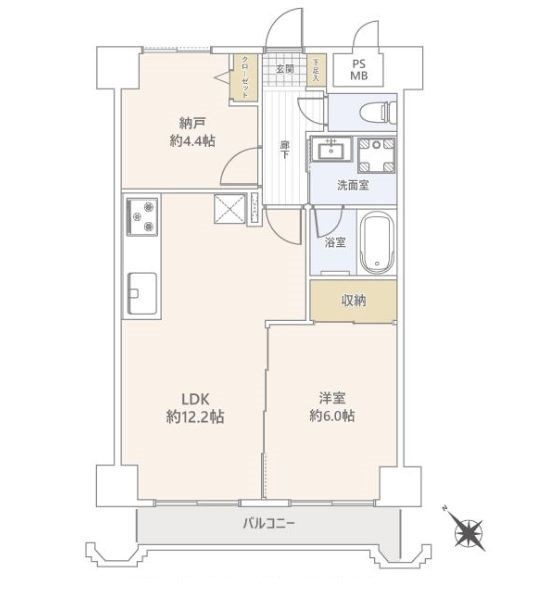 神奈川県藤沢市片瀬海岸２丁目 間取図・土地図