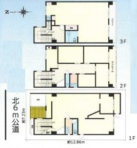 東京都世田谷区奥沢７丁目 間取図・土地図