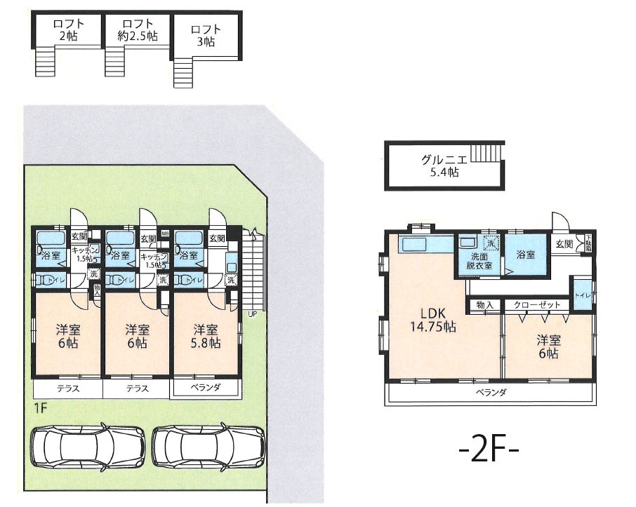 東京都東久留米市小山１丁目 間取図・土地図