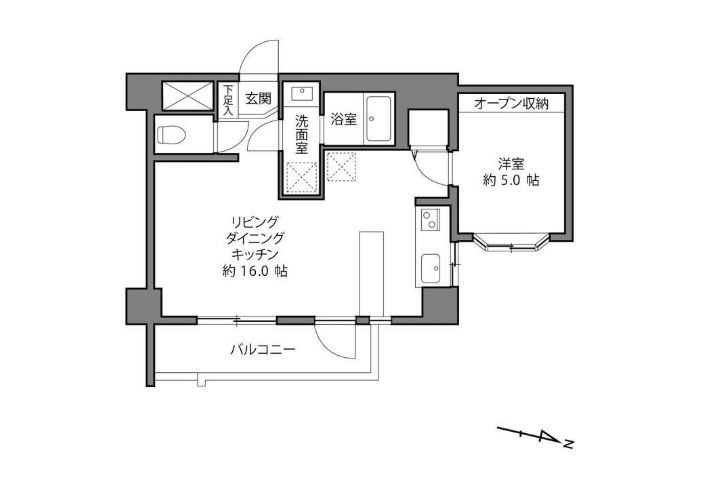 東京都渋谷区幡ヶ谷２丁目 間取図・土地図