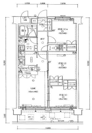 東京都日野市万願寺４丁目 間取図・土地図