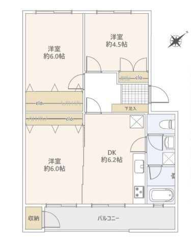 東京都立川市羽衣町２丁目 間取図・土地図