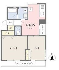 東京都国立市中２丁目 間取図・土地図