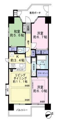東京都東村山市本町２丁目 間取図・土地図