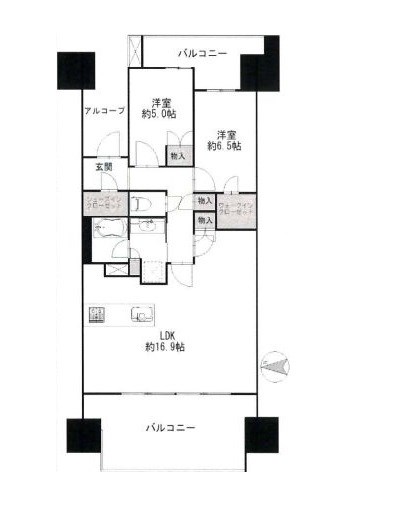 東京都港区芝浦４丁目 間取図・土地図