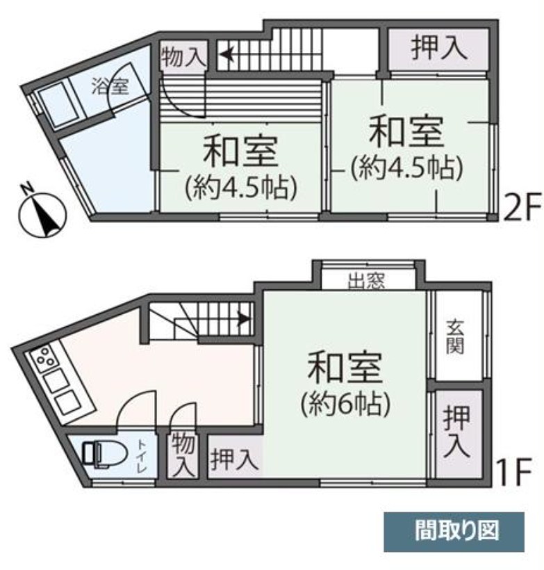 東京都荒川区東尾久６丁目 間取図・土地図