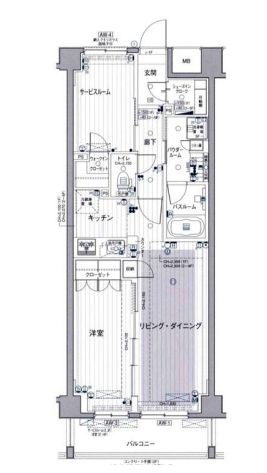 東京都練馬区高松６丁目 間取図・土地図