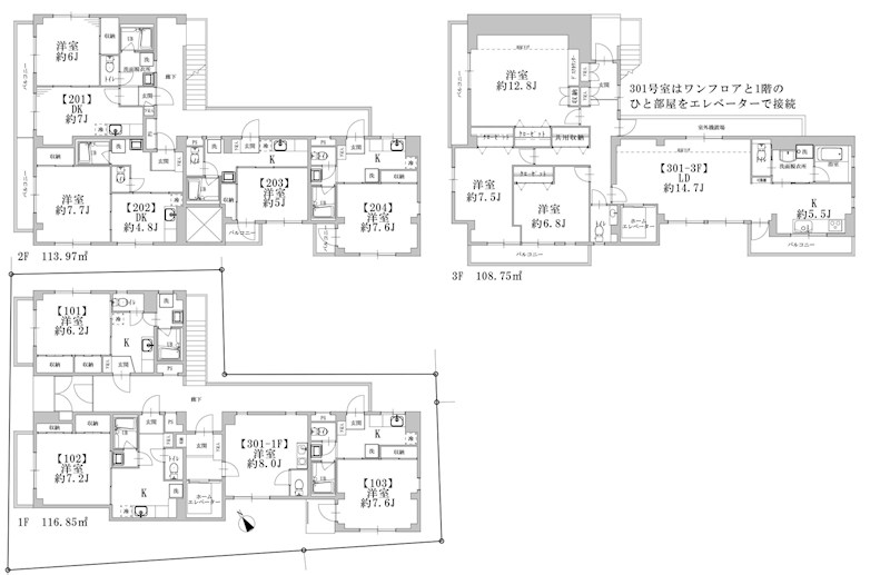 東京都品川区東中延１丁目 間取図・土地図