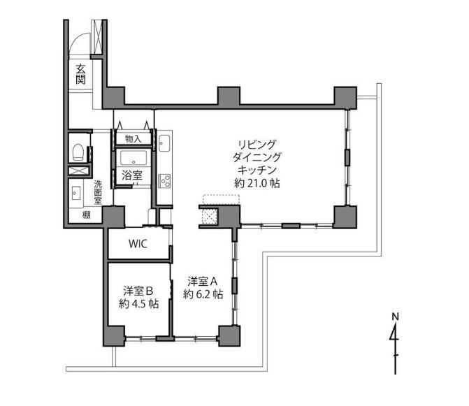 埼玉県川口市川口３丁目 間取図・土地図