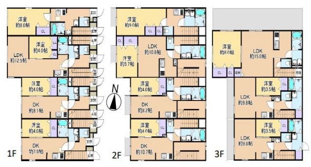 東京都葛飾区亀有５丁目 間取図・土地図